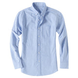 Men's Cotton Oxford Business Casual Long Sleeve Shirt
