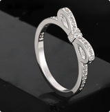 Exquisite Bow Rhinestone Zircon Crystal Ring