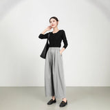 Women's Fine Twill Sandcard Elastic Waist Casual Pants