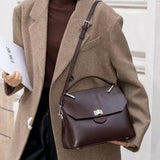 Genuine Leather High-grade Sentong Handheld Versatile Light Luxury Messenger Bag