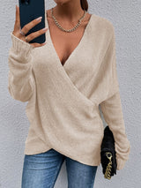 New Cross Loose Outer Wear Women's Knitted Sweater