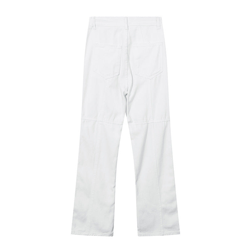 Fashion American Trousers Breasted Jeans Men