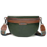 Women's Chest Texture Semi-circular Saddle Bag