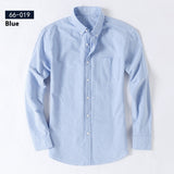 Men's Cotton Oxford Business Casual Long Sleeve Shirt