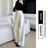 Loose Drooping Straight-leg Pants Sweatpants High Waist Slimming American Wide Leg Pants
