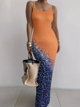 Summer New Suspender Slim Fit Slimming Long Dress