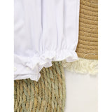 Baby Girl White Lace Romper Soft & Stylish Short Sleeve Bubble Jumpsuit For Wedding Season & Summer
