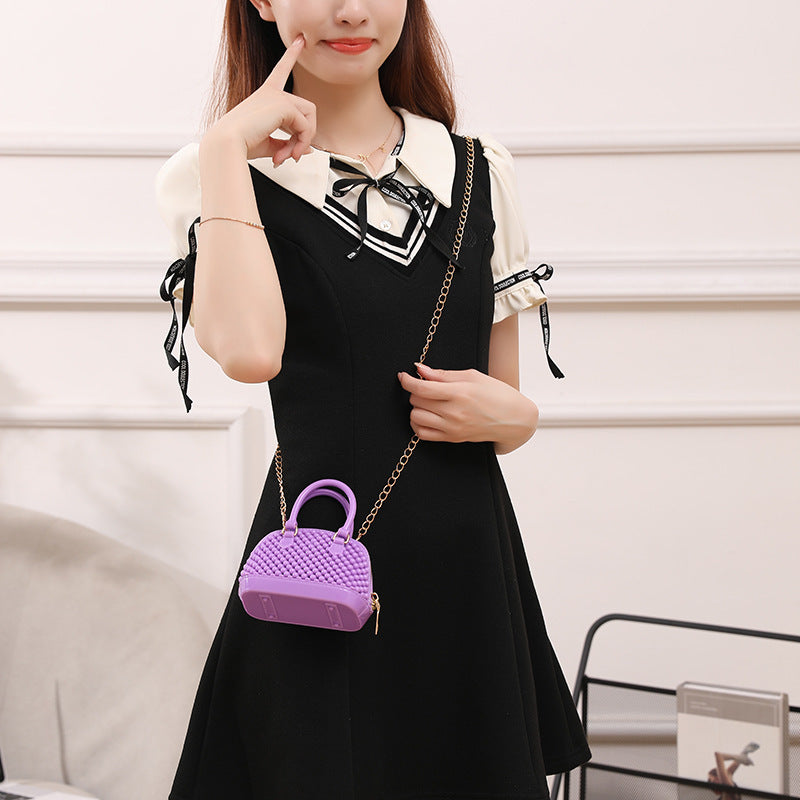 Korean Style Fashion Hollowed-out Jelly Shell Bag