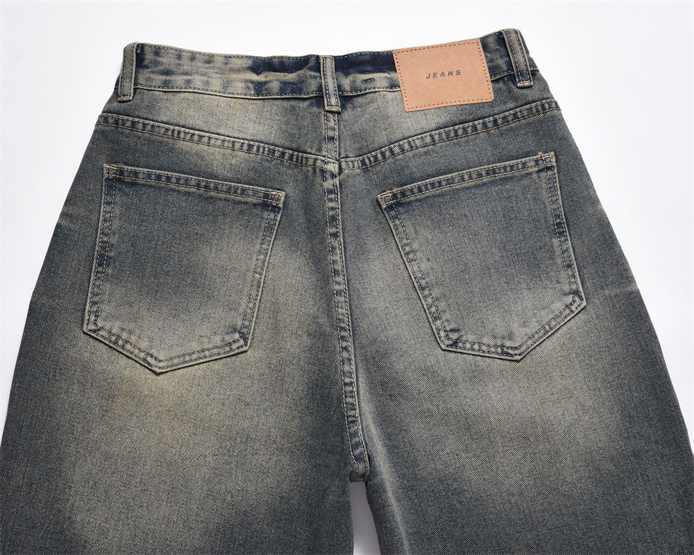 American Retro Washed Jeans For Men