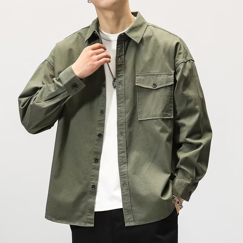 Casual Long Sleeve Shirt Cardigan Jacket