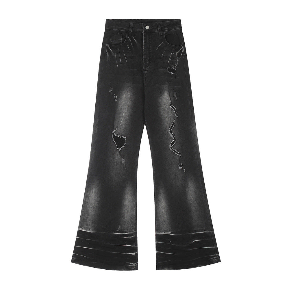 Vintage Fashion Ripped Jeans For Men