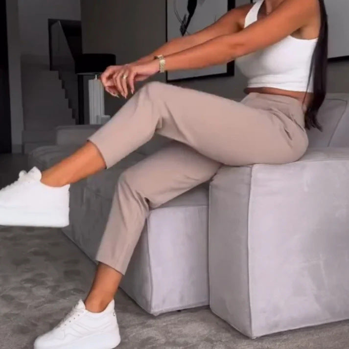 Fashionable Versatile Women's Striped Casual Pants