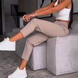 Fashionable Versatile Women's Striped Casual Pants