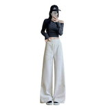 Loose Drooping Straight-leg Pants Sweatpants High Waist Slimming American Wide Leg Pants