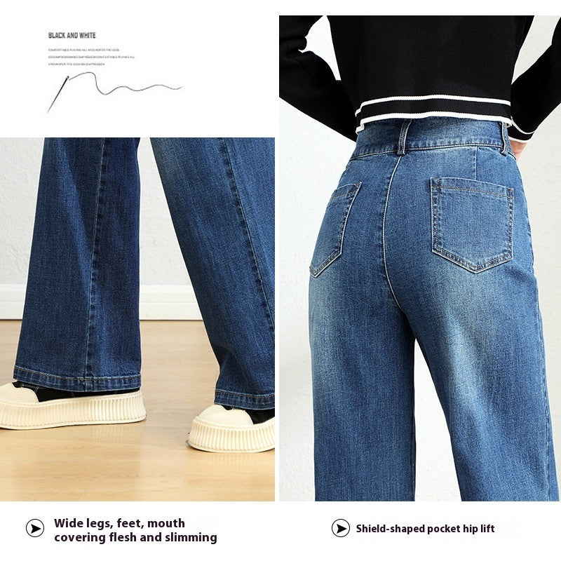 Straight Jeans Stretch Slimming Women