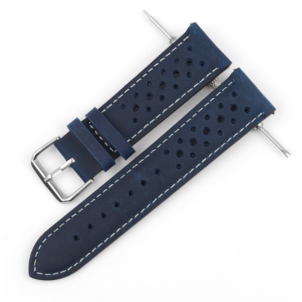 Simple All-match Porous Breathable Leather Watch Strap Accessories
