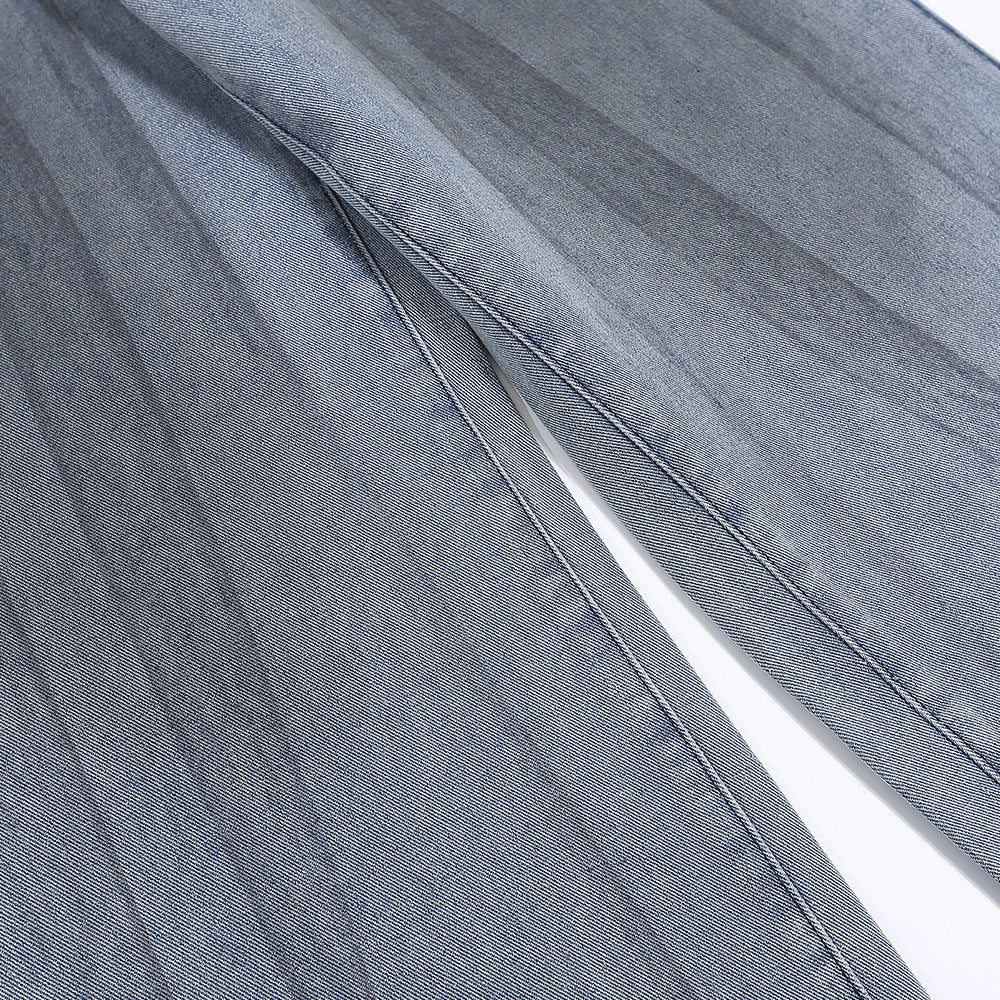 Fashion Personality Denim Loose Trousers Men