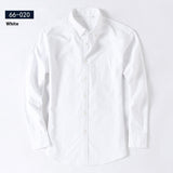 Men's Cotton Oxford Business Casual Long Sleeve Shirt
