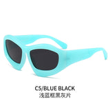 Men And Women Riding Outdoor Personality Concave Shape Sun Glasses