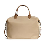 Nylon Waterproof Cloth With Leather Handbag Simple Large Capacity Shoulder Bag