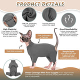 Sphynx Cats Sweater Turtleneck Hairless Cat Shirt Soft And Warm Kitten Clothes With Sleeves Pullover Pet Winter Pajamas Jumpsuit For Cat Puppy