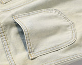 Vintage Fashion Yellow Jeans For Men