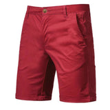Outdoor Casual Straight-leg Slim Cropped Pants Plus Size Pure Color Cotton Camping Shorts