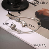 European And American Ins Fashion Design Stainless Steel Bracelet Opening Bracelet