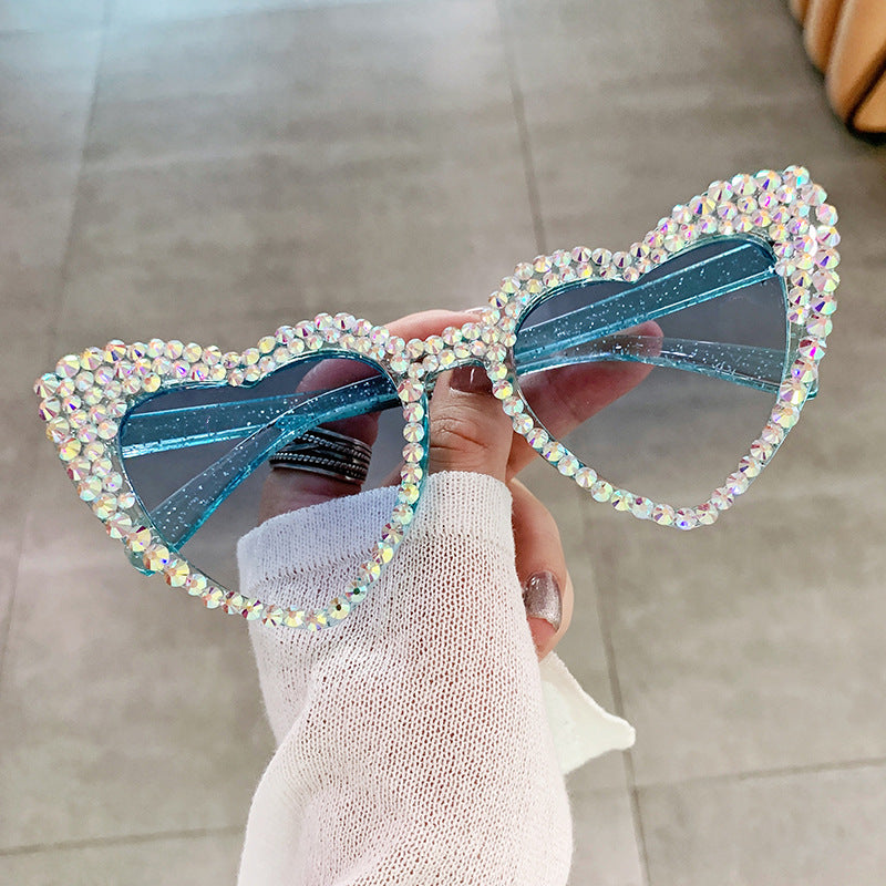Female Cute Cat Eye Heart-shaped Sun Glasses