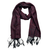 2pcs Floral Romantic Jacquard Florals On Vivid Magenta Long Scarf ,Luxe Look For Evening Wear,Scarf,vacation,daily Life,evening Party,Office Appropriate Subtlety For Women Men