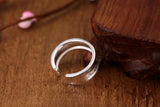 Open Ring Korean Frosted Sterling Silver Ring Sterling Silver Ornament