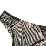 Simple Lace Bow Ladies Bra Set