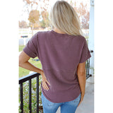 Casual Loose All-matching Round Neck Women's Short-sleeved T-shirt