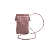 Advanced Sense Vintage Weave Cell Phone Crossbody Bag