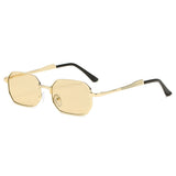 Personality Polygon Metal Sun Glasses