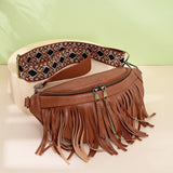 Bag Messenger Bag Summer European And American Retro Tassel Pleated Chest Bag