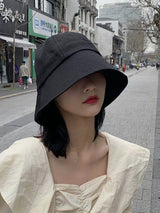 Denim Minimalist Style Jean Fisherman Hat Women