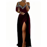 European And American Off-shoulder Spaghetti Strap Dress