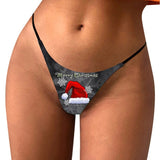 Christmas Print Sexy Ladies Panties