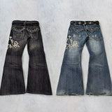 Fashion Machine Embroidery Jeans For Women
