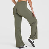Yoga Pants Women's Thin High Waist Straight Pants