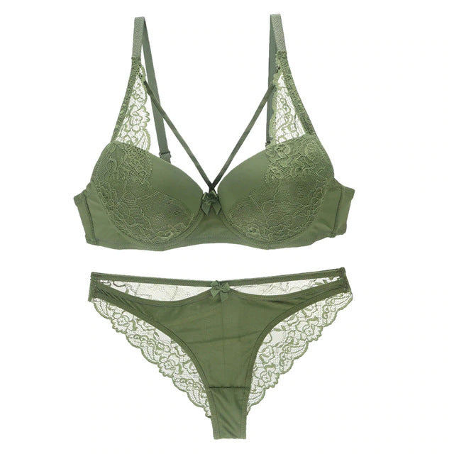 Women's Lace Bra Panties Set