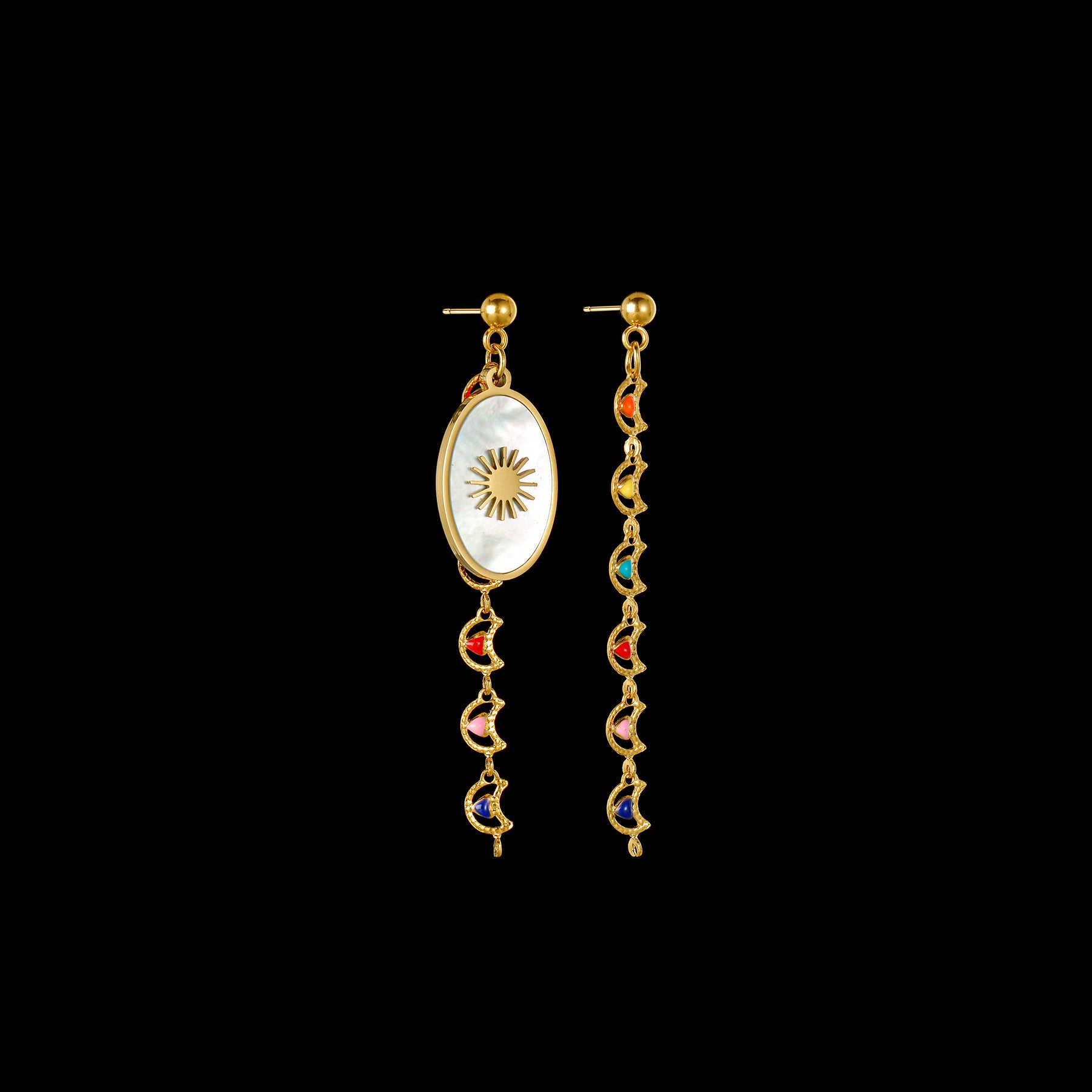 European And American Personality Affordable Luxury Fengcai Oil Ear Rings