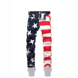 Stretch Washed UNF Raw Denim Fashion Straight Trousers Jeans Men's Pants