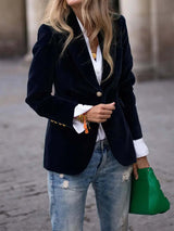 Women's Fashionable Elegant Solid Color Coat