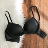 Ladies Gathering No Steel Ring Simple Breathable Underwear Bra