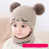 Embroidered cartoon knit hat
