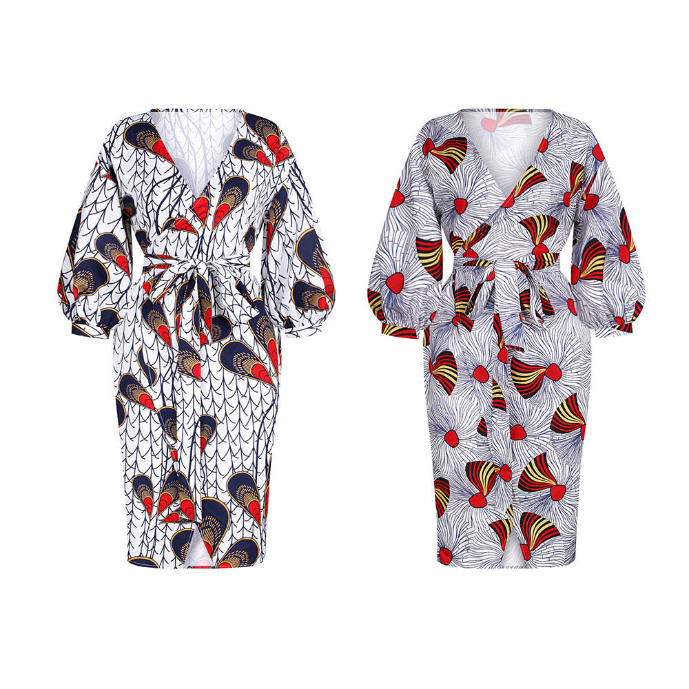 African ethnic style one-piece hip skirt