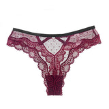 Women's thong with lace trim