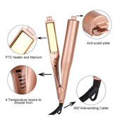 2 IN 1 Mestar Iron Pro Automatic Rotating Roller Hair Curler Heating Automatic Ceramic Curling Iron Magic Hair Styling Tool
